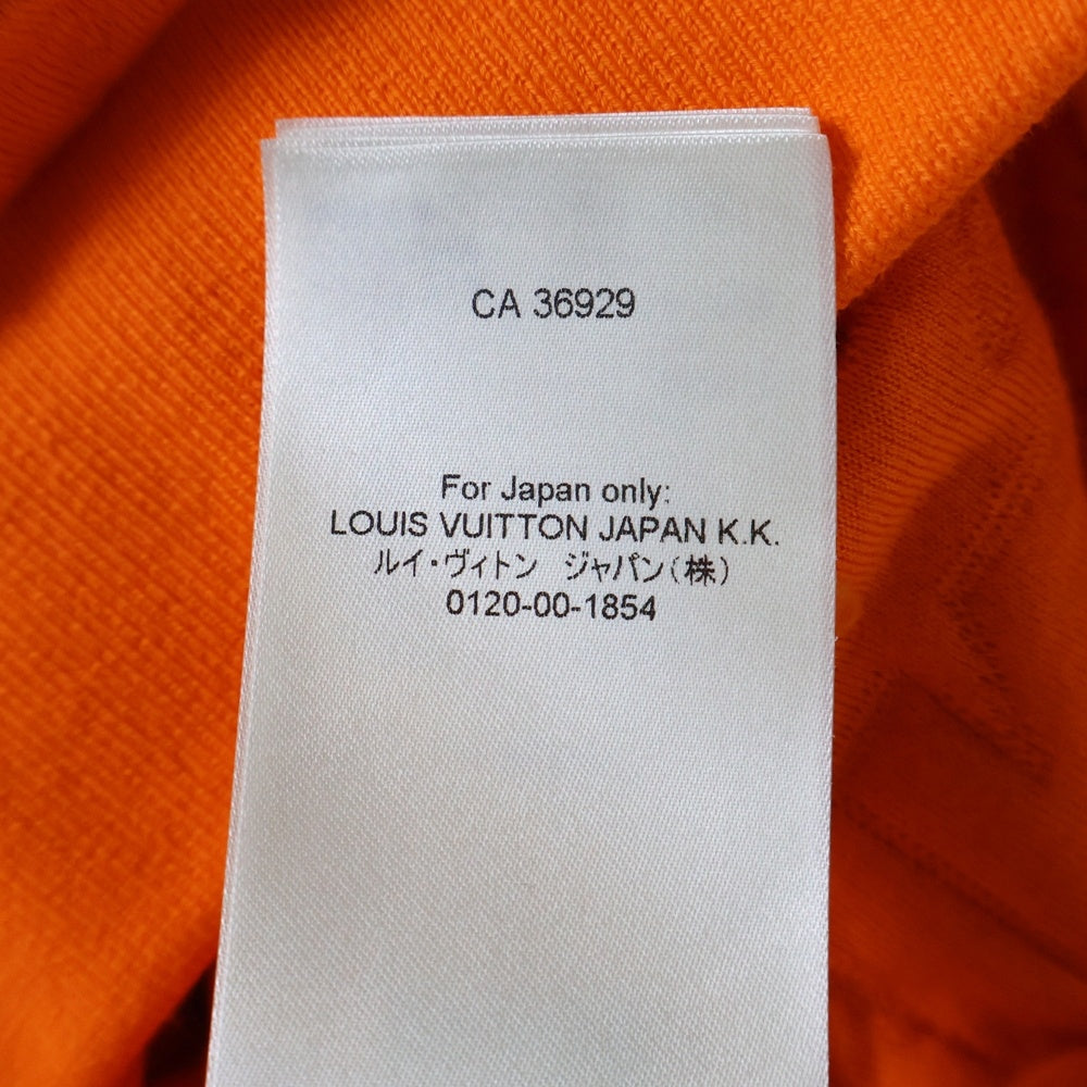LOUIS VUITTON(ルイヴィトン) 23SS LVステッチ 総柄 クルーネック カットソー スウェット トレーナー オレンジ RM231M TK7 HOY33W