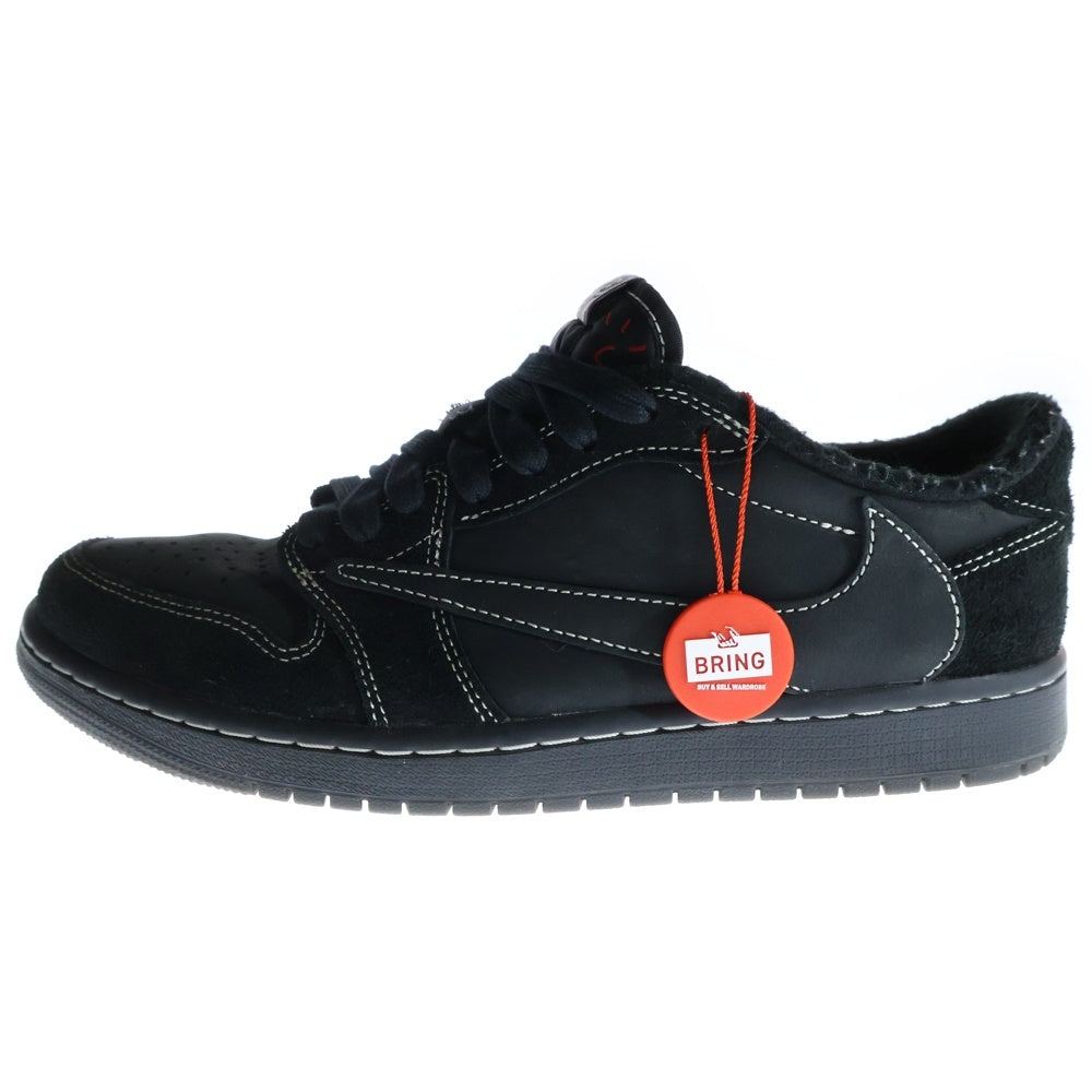 NIKE(ナイキ) ×TRAVIS SCOTT AIR JORDAN 1 LOW OG SP BLACK PHANTOM トラヴィススコット エアジョーダン1 ブラックファントム ローカットスニーカー US8.5/26.5cm DM7866-001
