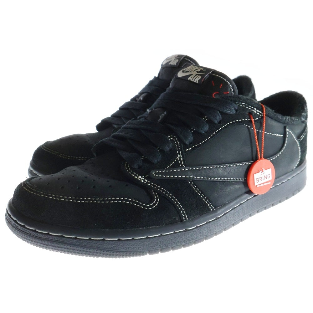NIKE(ナイキ) ×TRAVIS SCOTT AIR JORDAN 1 LOW OG SP BLACK PHANTOM トラヴィススコット エアジョーダン1 ブラックファントム ローカットスニーカー US8.5/26.5cm DM7866-001