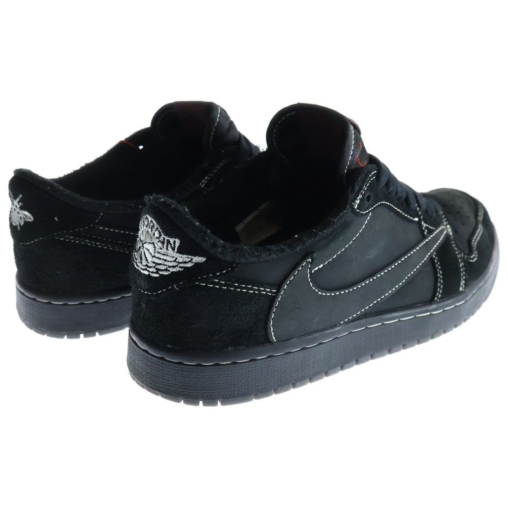 NIKE(ナイキ) ×TRAVIS SCOTT AIR JORDAN 1 LOW OG SP BLACK PHANTOM トラヴィススコット エアジョーダン1 ブラックファントム ローカットスニーカー US8.5/26.5cm DM7866-001