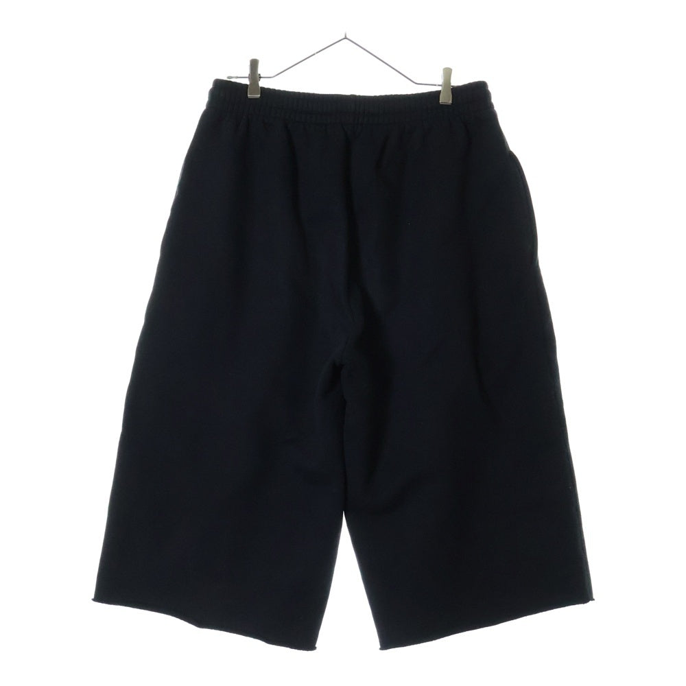 BALENCIAGA(バレンシアガ) サイドロゴエンブロイダリー オーバーサイズド スウェットハーフパンツ ショーツ ブラック 644677 TJVK8