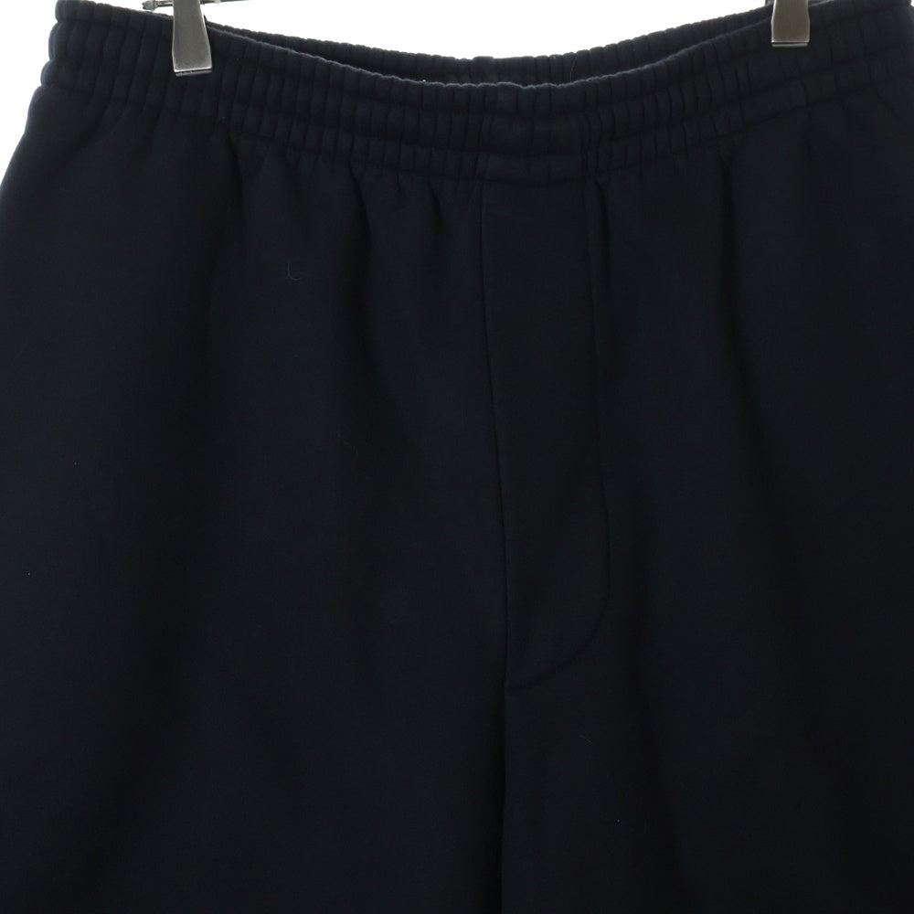 BALENCIAGA(バレンシアガ) サイドロゴエンブロイダリー オーバーサイズド スウェットハーフパンツ ショーツ ブラック 644677 TJVK8