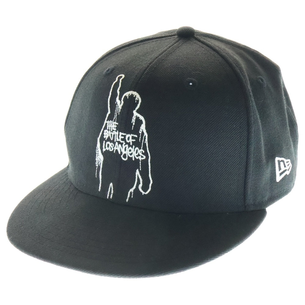NEW ERA(ニューエラ) ×RAGE AGAINST THE MACHINE 59FIFTY レイジアゲインストザマシーン グラフィックエンブロイダリー 6パネル ベースボールキャップ 帽子 ブラック