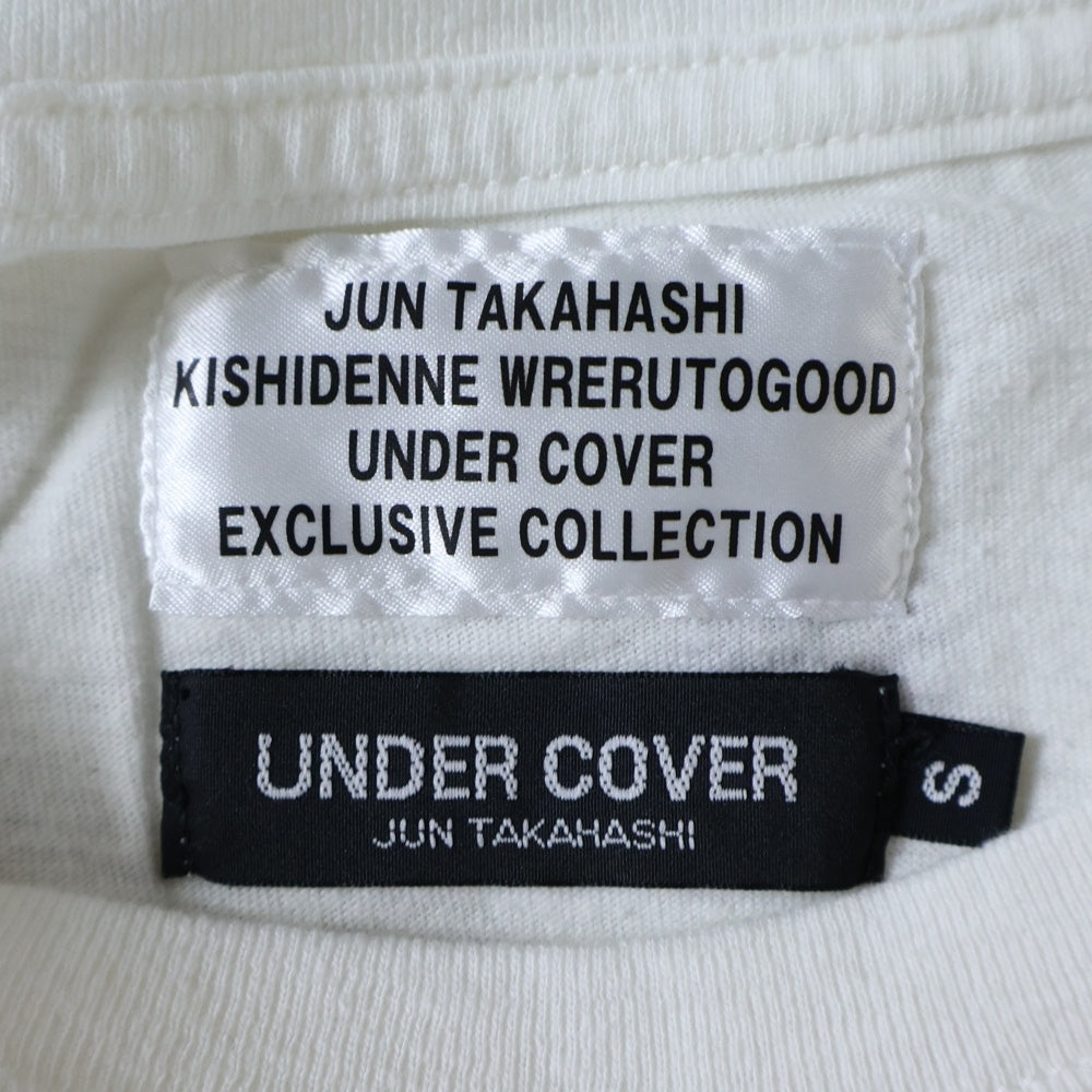 UNDERCOVER(アンダーカバー) ×HYSTERIC GLAMOUR ヒステリックグラマー 氣志團 グラフィックプリント クルーネック半袖Tシャツ カットソー ホワイト