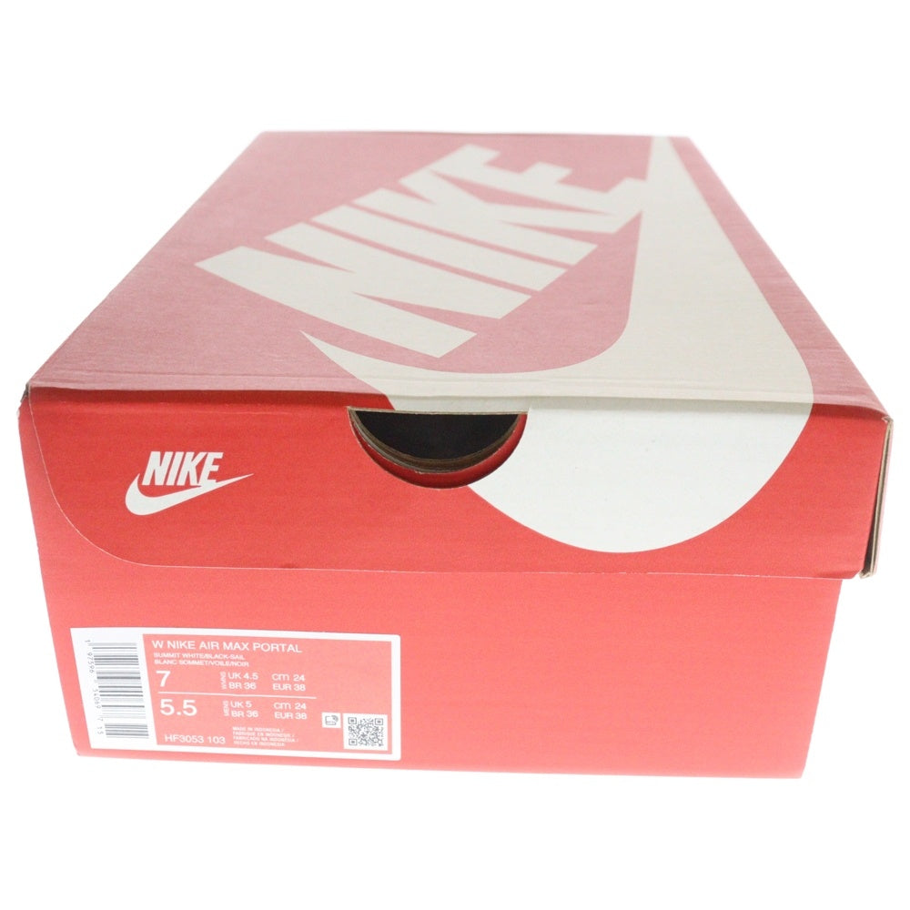 NIKE(ナイキ) WMNS AIR MAX PORTAL SUMMIT WHITE BLACK SAIL ウィメンズ エアマックス ポータル サミットホワイト ローカットスニーカー レディース US7/25cm HF3053-103