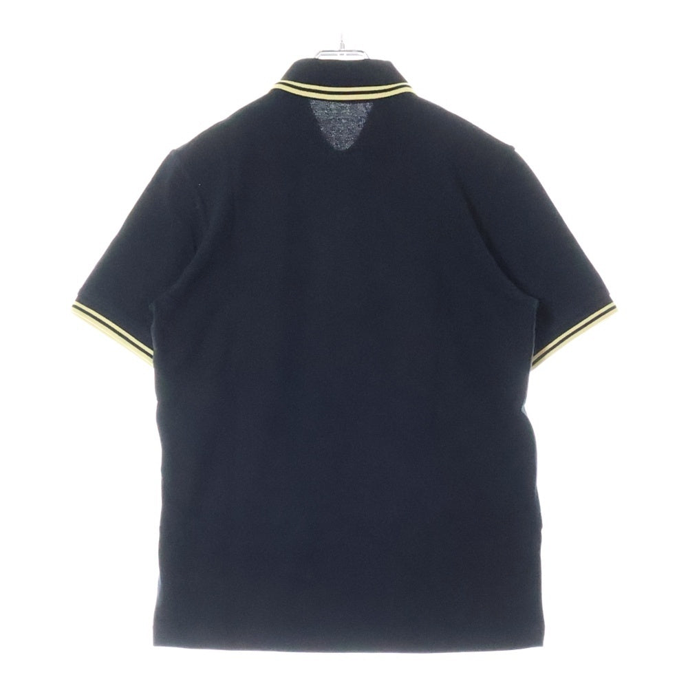 FRED PERRY(フレッドペリー) ロゴエンブロイダリー カットソー 半袖ポロシャツ M12N ブラック