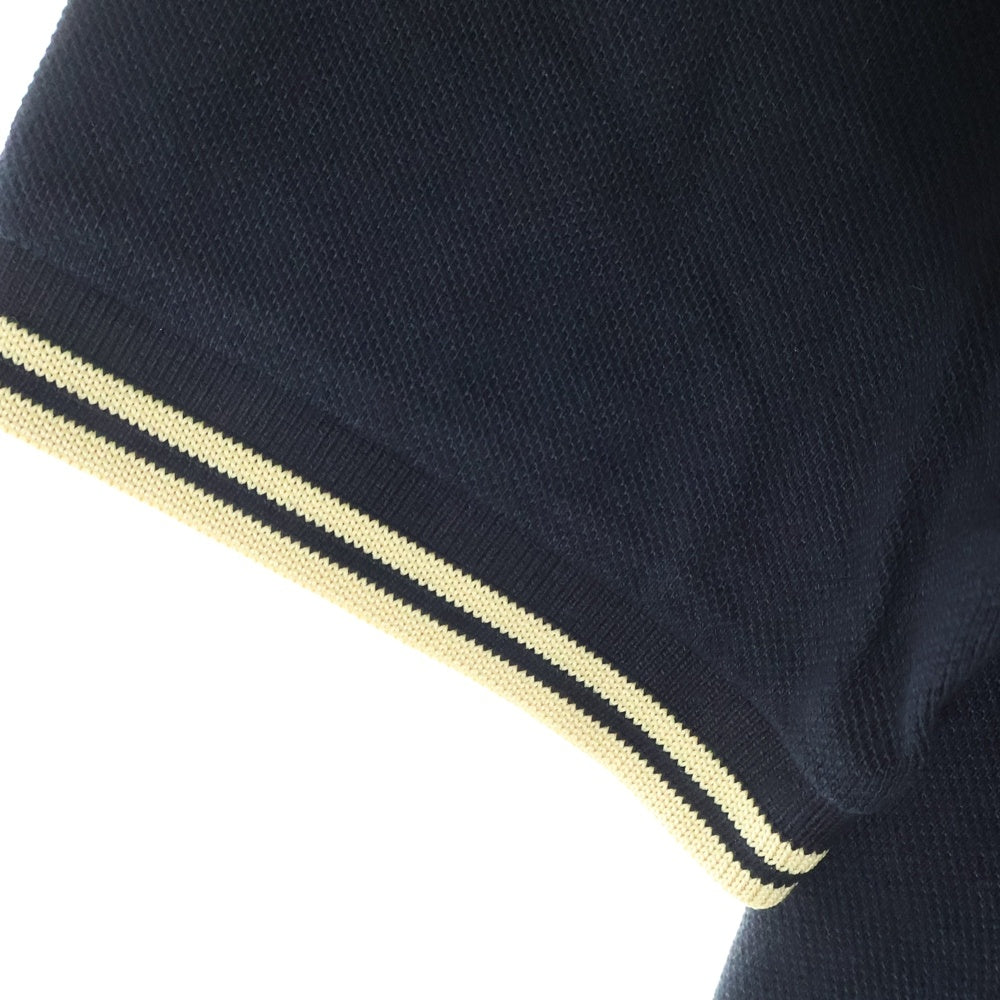 FRED PERRY(フレッドペリー) ロゴエンブロイダリー カットソー 半袖ポロシャツ M12N ブラック