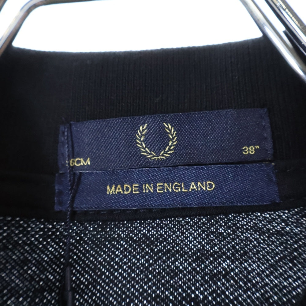 FRED PERRY(フレッドペリー) ロゴエンブロイダリー カットソー 半袖ポロシャツ M12N ブラック