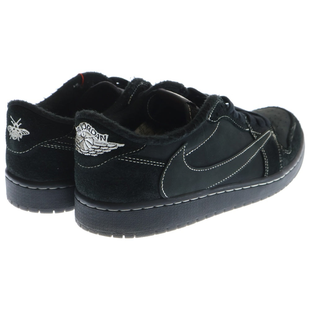 NIKE(ナイキ) ×TRAVIS SCOTT AIR JORDAN 1 LOW OG SP BLACK PHANTOM トラヴィススコット エアジョーダン1 ブラック ファントム ローカットスニーカー US10/28cm DM7866-001