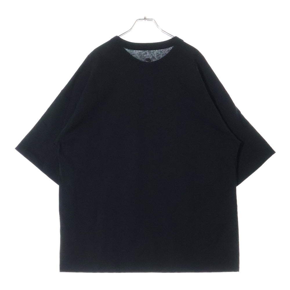 NIKE(ナイキ) OVER SIZE FRONT LOGO TEE オーバーサイズ フロントロゴ 刺繍デザイン クルーネック 半袖Tシャツ カットソー ブラック HF9607-010