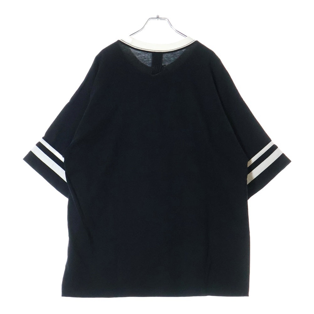 NIKE(ナイキ) OVER SIZE PRINT TEE オーバーサイズ プリント クルーネック 半袖Tシャツ カットソー ブラック/ホワイト HF4602-010