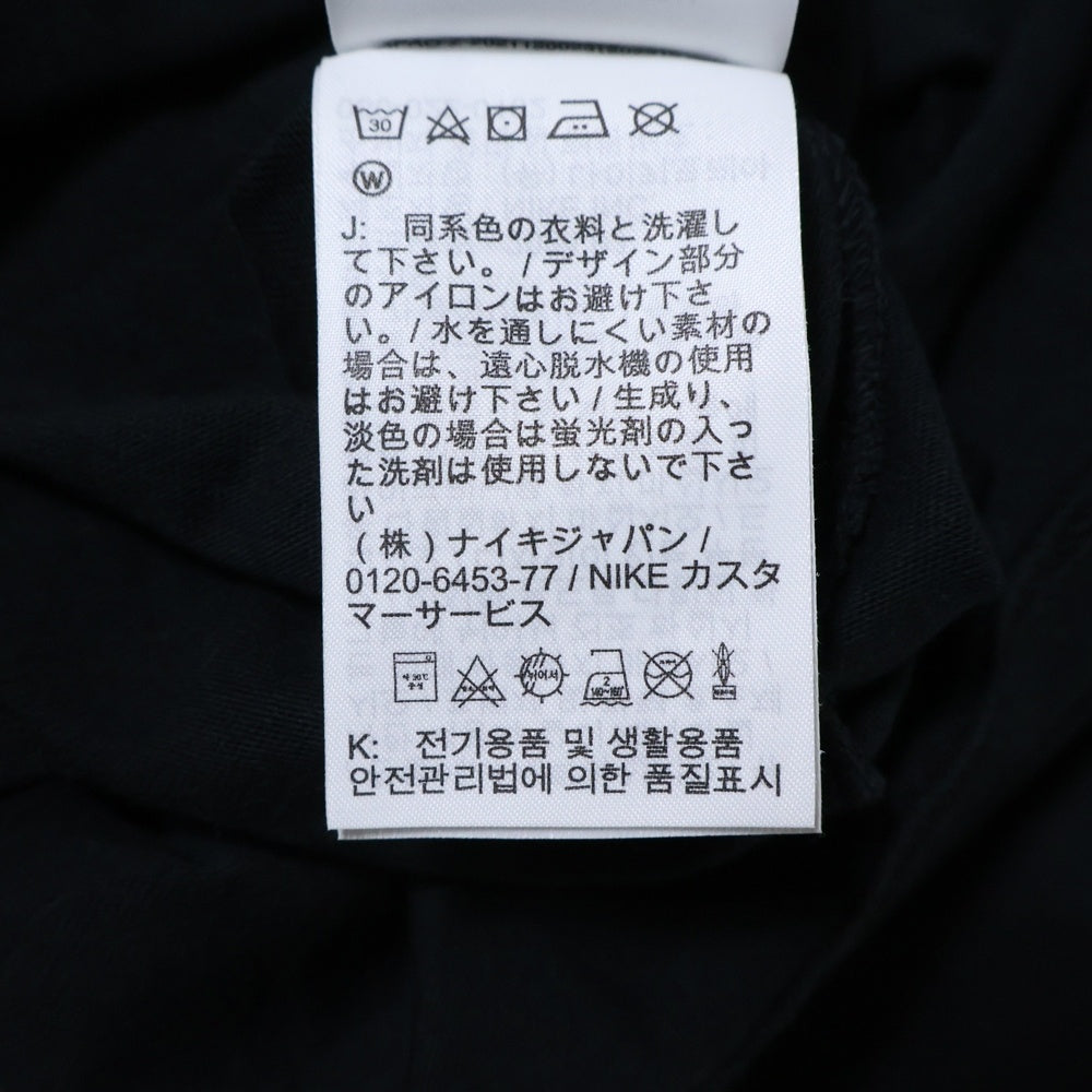 NIKE(ナイキ) OVER SIZE PRINT TEE オーバーサイズ プリント クルーネック 半袖Tシャツ カットソー ブラック/ホワイト HF4602-010