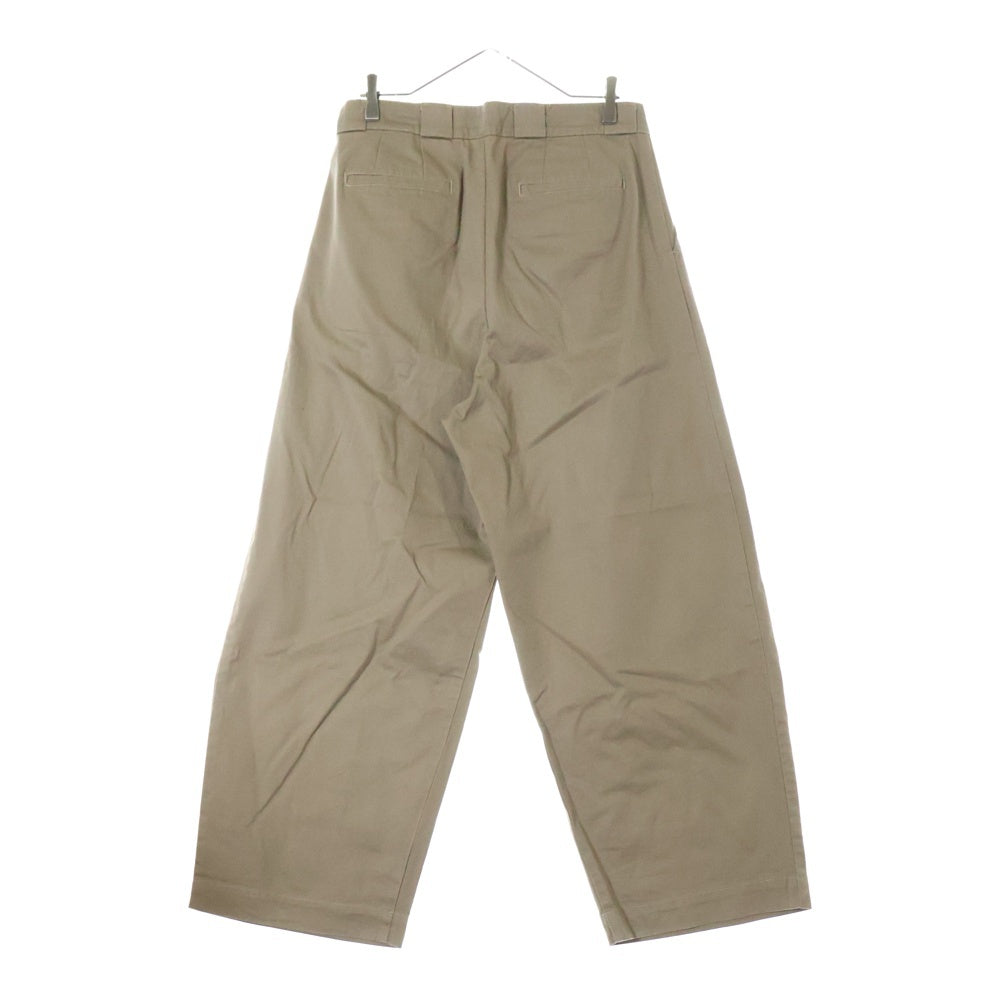 WILLY CHAVARRIA(ウィリーチャバリア) 2TUCK COTTON TWILL WIDE PANTS 2タック コットンツイル ワイドパンツ ベージュ
