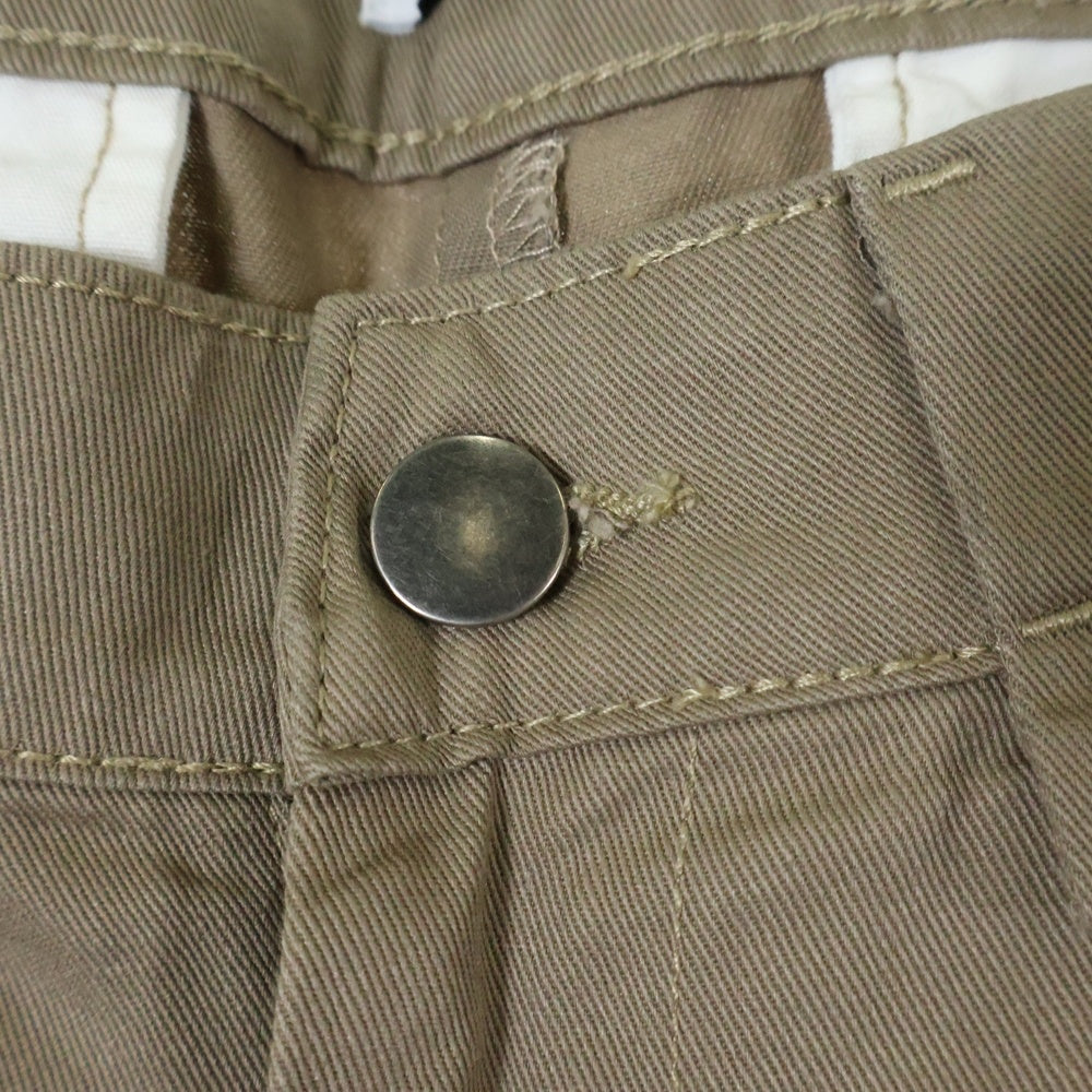 WILLY CHAVARRIA(ウィリーチャバリア) 2TUCK COTTON TWILL WIDE PANTS 2タック コットンツイル ワイドパンツ ベージュ