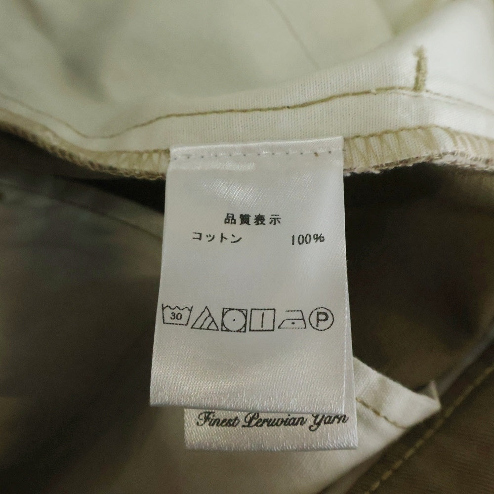 WILLY CHAVARRIA(ウィリーチャバリア) 2TUCK COTTON TWILL WIDE PANTS 2タック コットンツイル ワイドパンツ ベージュ
