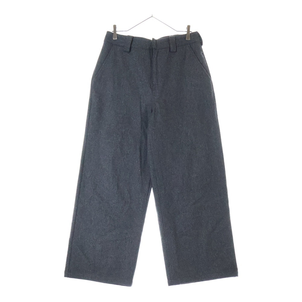 WILLY CHAVARRIA(ウィリーチャバリア) WOOL WIDE PANTS ウール ワイド パンツ グレー