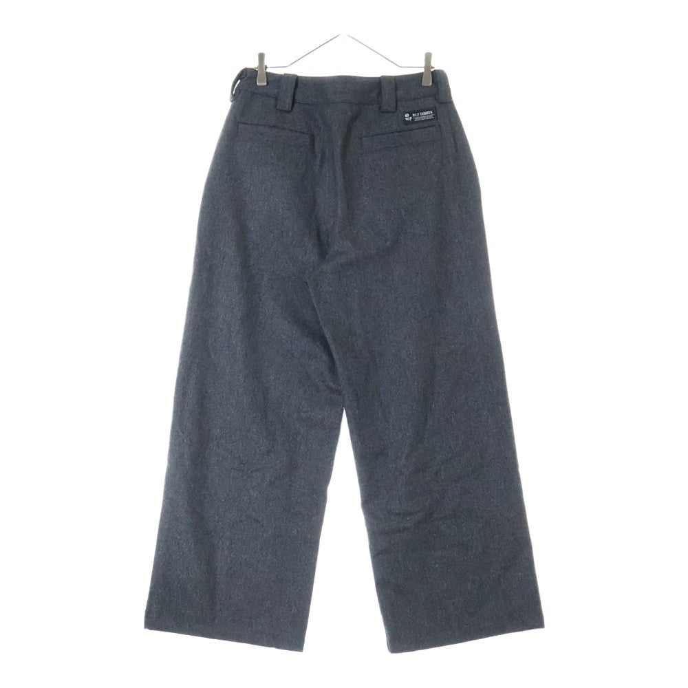 WILLY CHAVARRIA(ウィリーチャバリア) WOOL WIDE PANTS ウール ワイド パンツ グレー