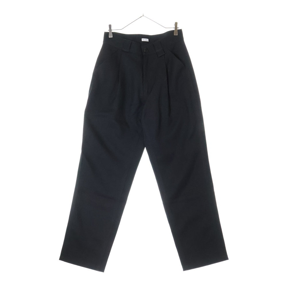WILLY CHAVARRIA(ウィリーチャバリア) 1TUCK TROUSERS WIDE PANTS 1タック トラウザー ワイドパンツ ブラック