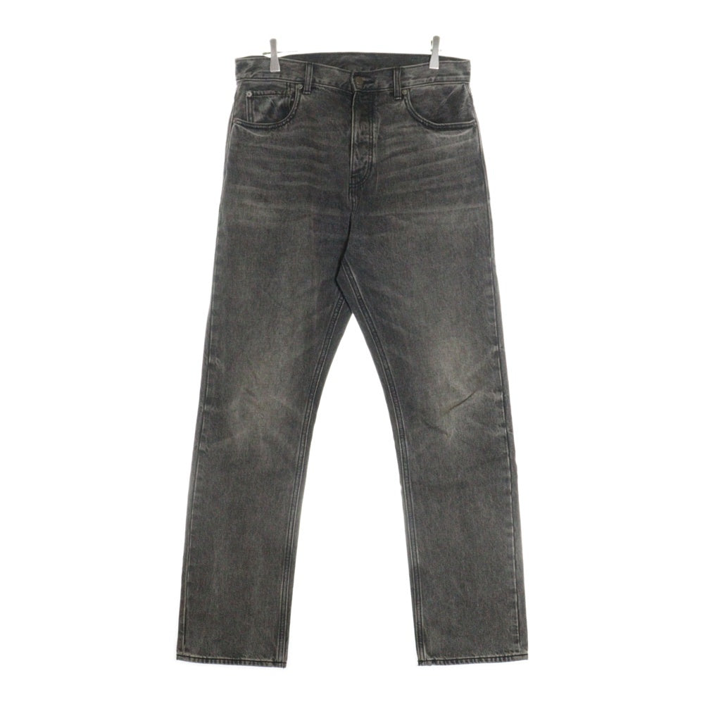 FEAR OF GOD ESSENTIALS(フィアオブゴッド エッセンシャルズ) 24AW 5POCKET DENIM PANTS 5ポケット ダメージ加工 デニムパンツ ブラック