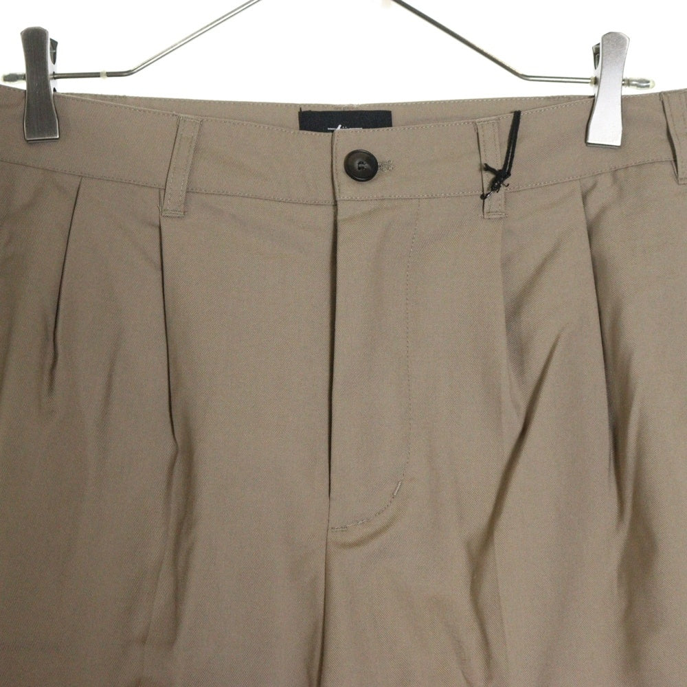 STUSSY(ステューシー) VOLUME PLEATED TROUSER PANTS ボリューム トラウザー プリーツド パンツ ベージュ