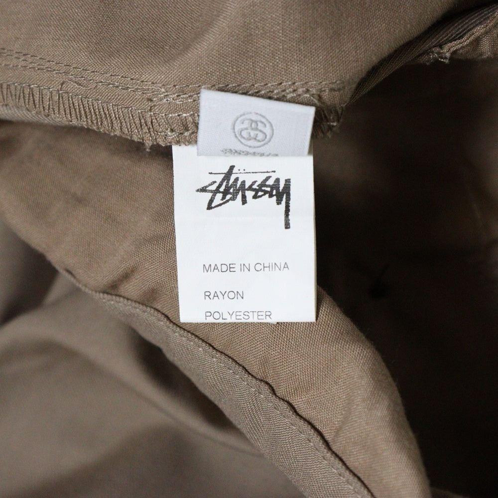 STUSSY(ステューシー) VOLUME PLEATED TROUSER PANTS ボリューム トラウザー プリーツド パンツ ベージュ
