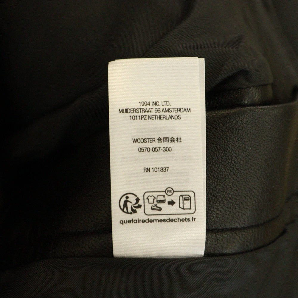SUPREME(シュプリーム) 23AW Leather Double Knee Painter Pant レザー ダブルニー ペインターパンツ ブラック