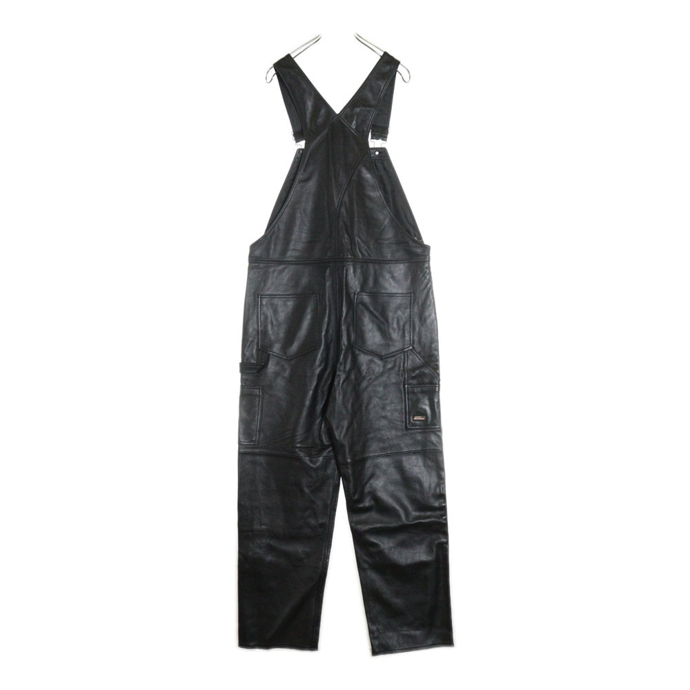 SUPREME(シュプリーム) 23AW ×Dickies Leather Overalls ディッキーズ レザーオーバーオール ブラック
