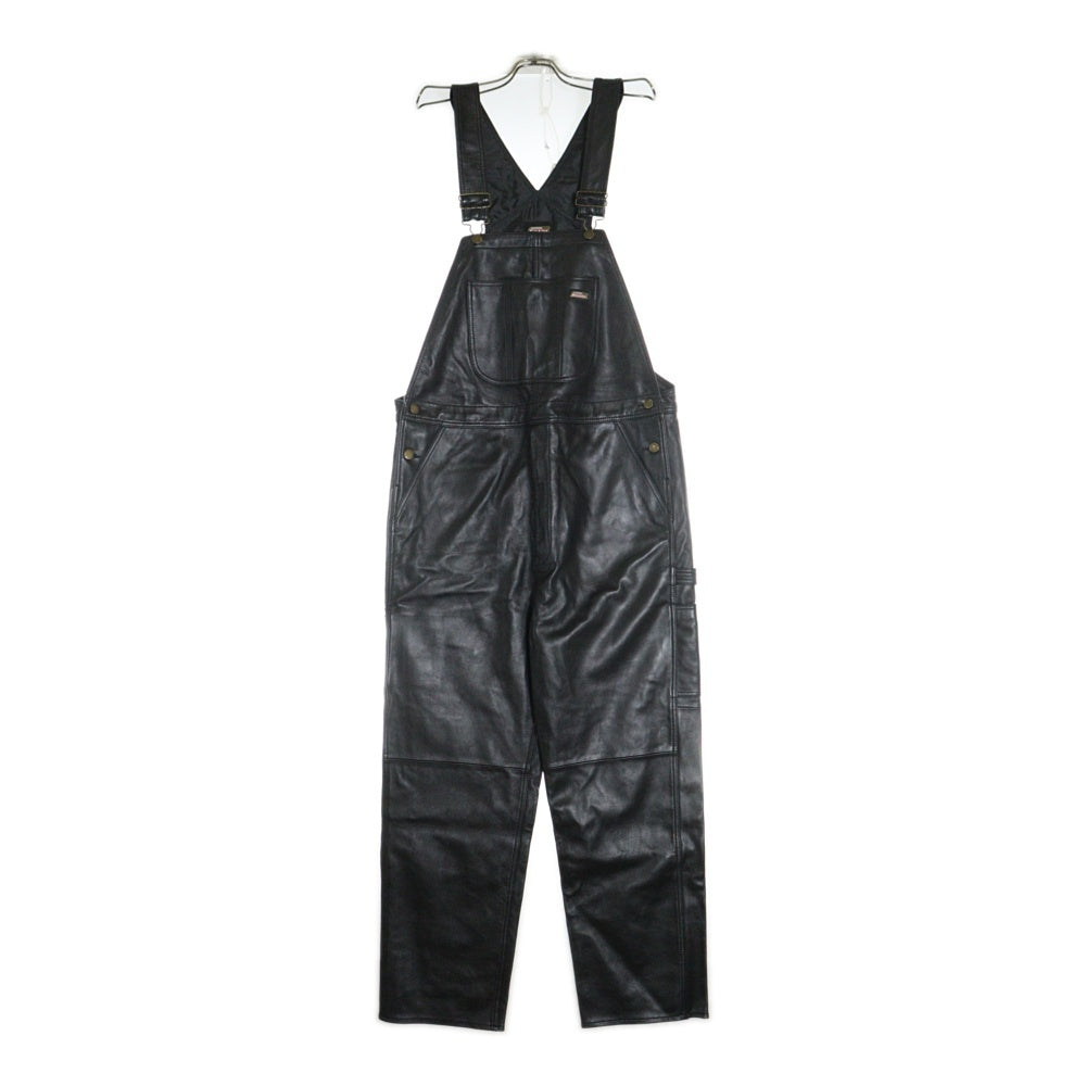 SUPREME(シュプリーム) 23AW ×Dickies Leather Overalls ディッキーズ レザーオーバーオール ブラック