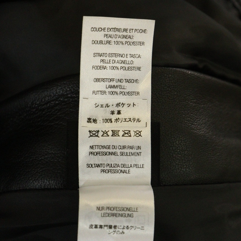 SUPREME(シュプリーム) 23AW ×Dickies Leather Overalls ディッキーズ レザーオーバーオール ブラック