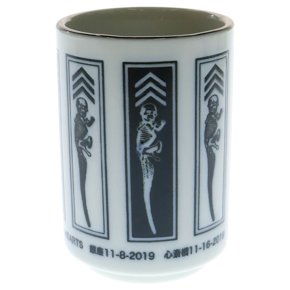 CHROME HEARTS(クロムハーツ) FOTI フォティ 湯呑み ノベルティ グラス ホワイト/ブラック ■