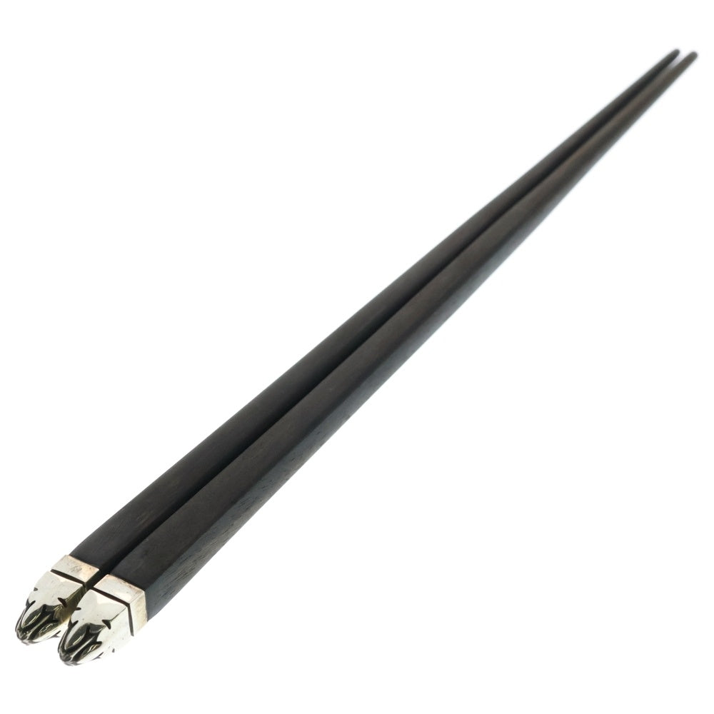 CHROME HEARTS(クロムハーツ) CHOPSTICKS チョップスティックス フレアニーモチーフ エボニーウッド 箸 箸置き セット シルバー/ブラウン