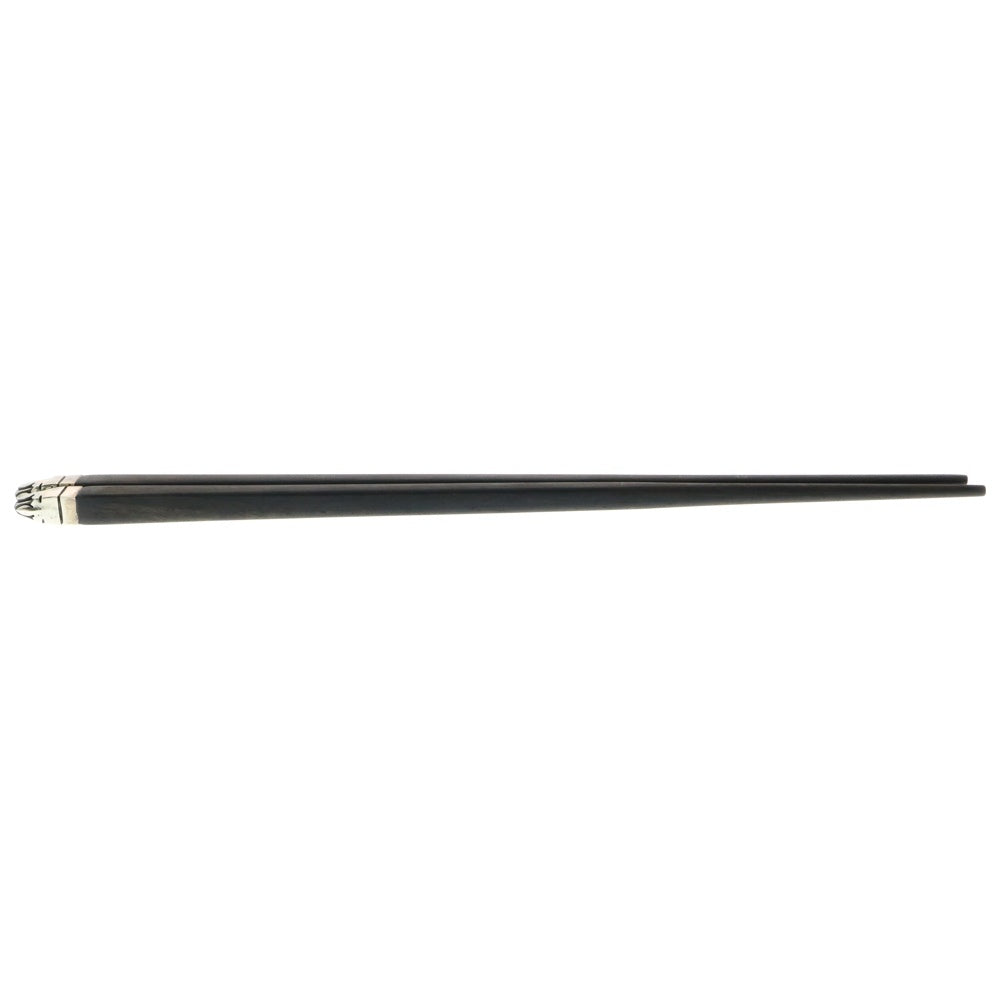 CHROME HEARTS(クロムハーツ) CHOPSTICKS チョップスティックス フレアニーモチーフ エボニーウッド 箸 箸置き セット シルバー/ブラウン