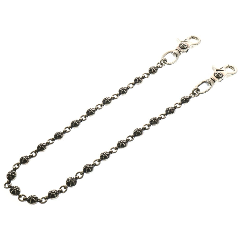CHROME HEARTS(クロムハーツ) 2BALL LONG-T 2クリップロング #2スターボール ウォレットチェーン シルバー