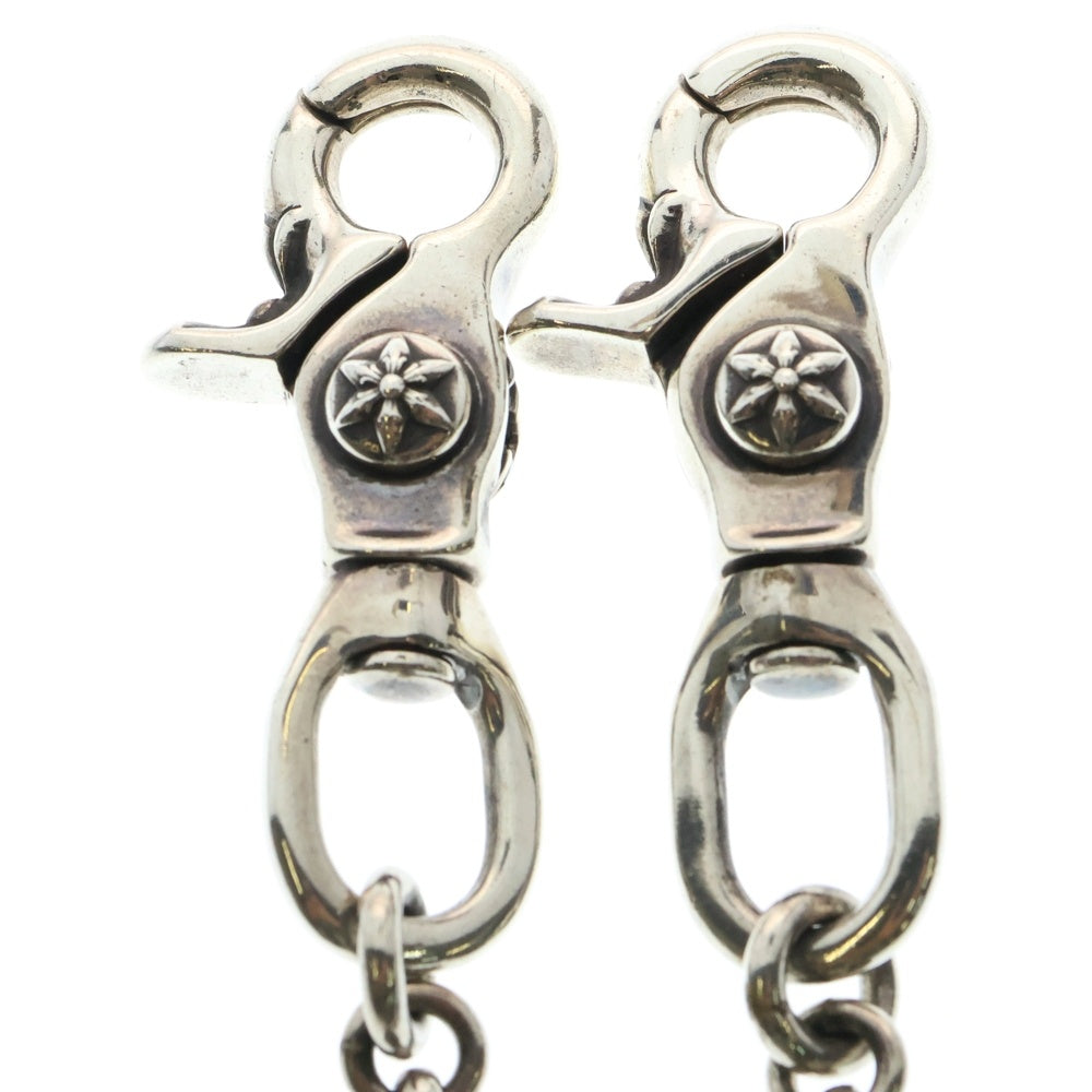 CHROME HEARTS(クロムハーツ) 2BALL LONG-T 2クリップロング #2スターボール ウォレットチェーン シルバー
