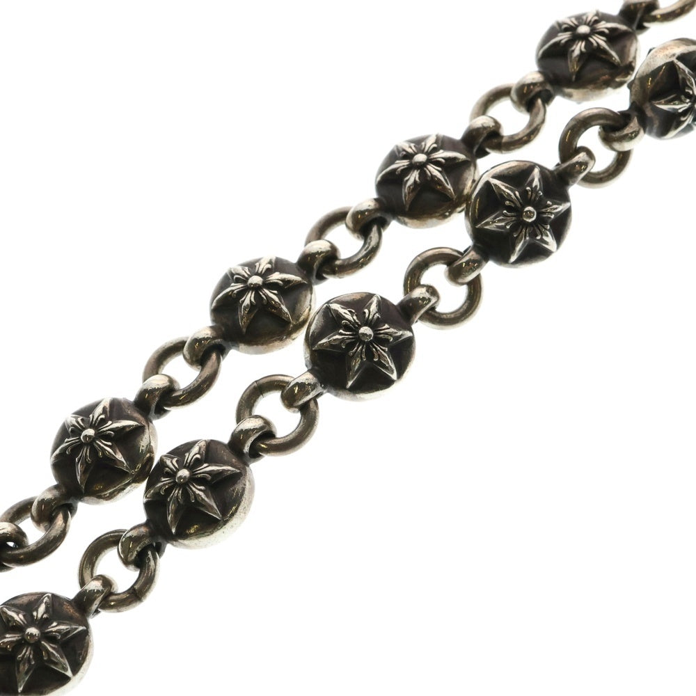 CHROME HEARTS(クロムハーツ) 2BALL LONG-T 2クリップロング #2スターボール ウォレットチェーン シルバー