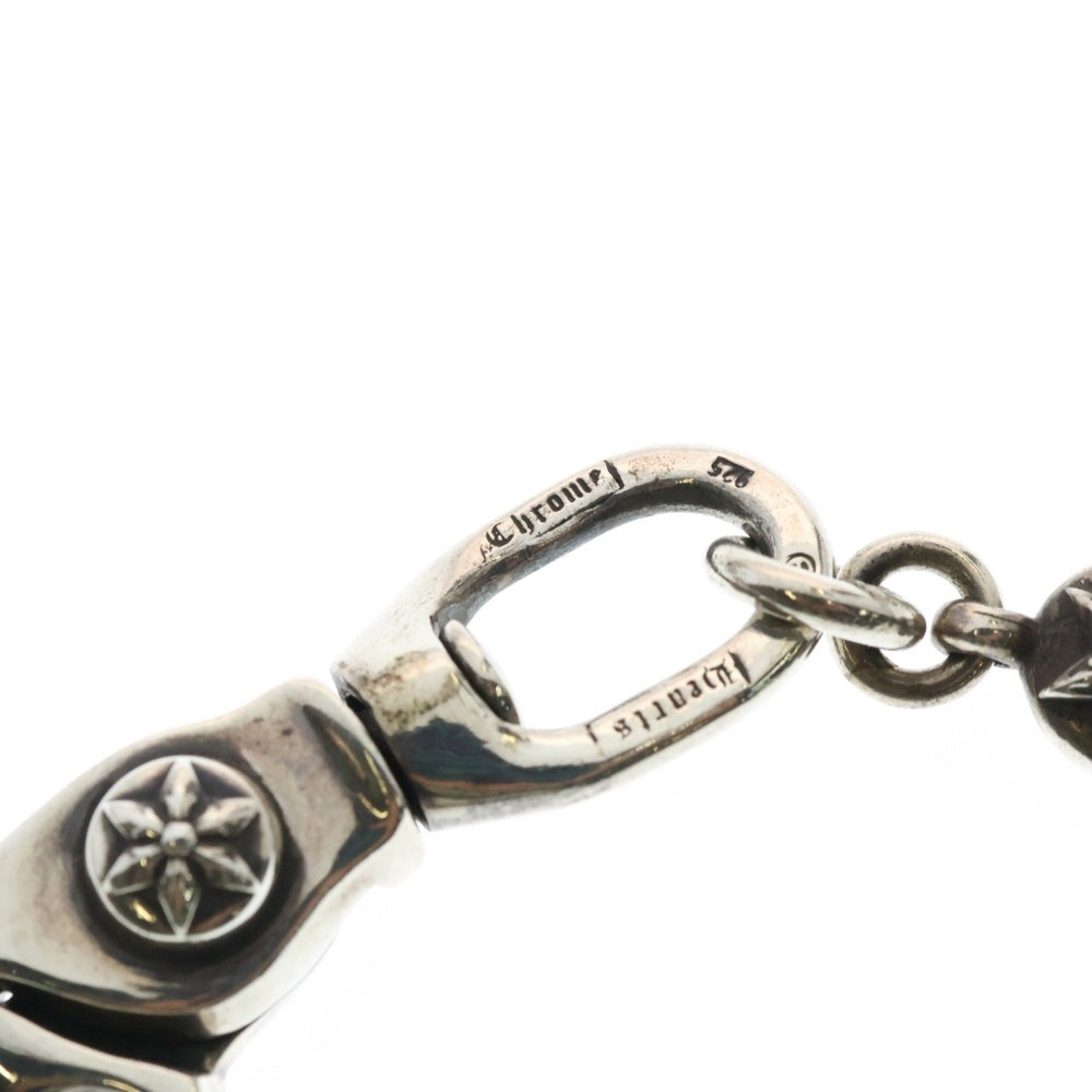 CHROME HEARTS(クロムハーツ) 2BALL LONG-T 2クリップロング #2スターボール ウォレットチェーン シルバー