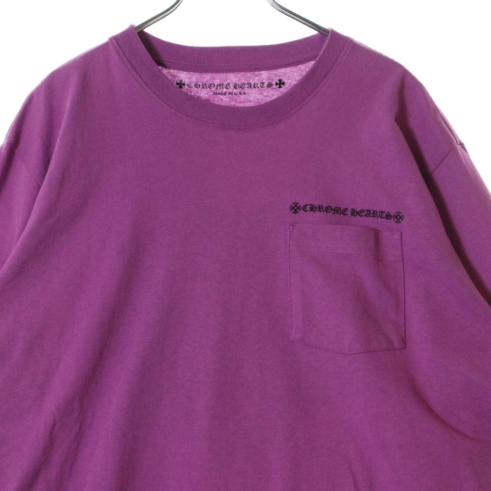 CHROME HEARTS(クロムハーツ) 21SS ×マッティボーイ PPO PHYSM LS TEE マッティボーイ スパイダーウェブプリント フィズム クルーネック 長袖Tシャツ カットソー パープル