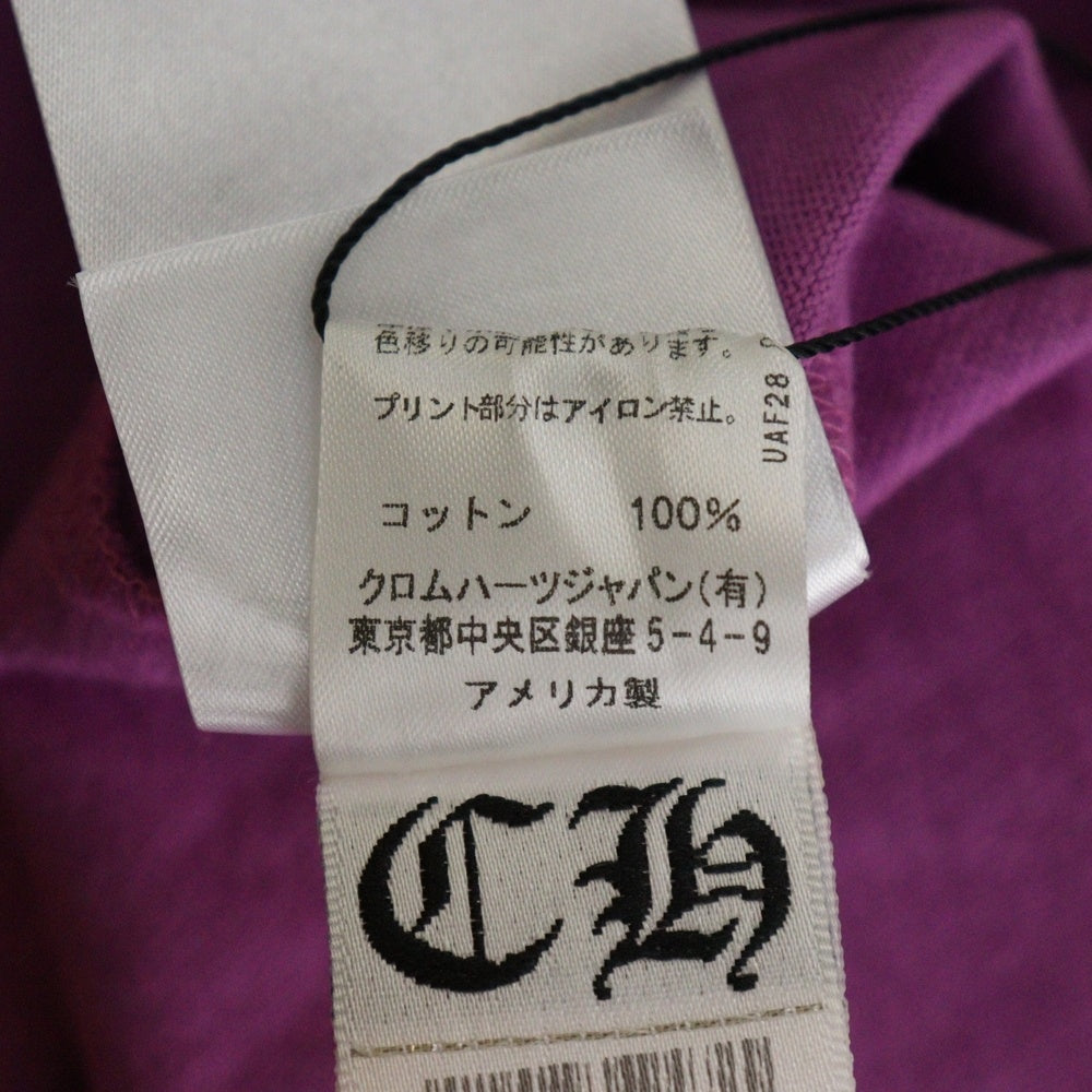 CHROME HEARTS(クロムハーツ) 21SS ×マッティボーイ PPO PHYSM LS TEE マッティボーイ スパイダーウェブプリント フィズム クルーネック 長袖Tシャツ カットソー パープル