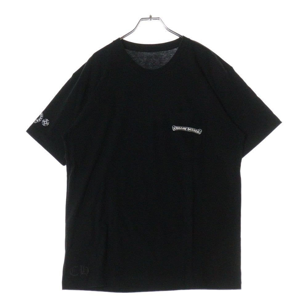 CHROME HEARTS(クロムハーツ) MLTCOL CEM CRS T-SHRT マルチカラーセメタリークロスプリント クルーネック 半袖Tシャツ カットソー ブラック