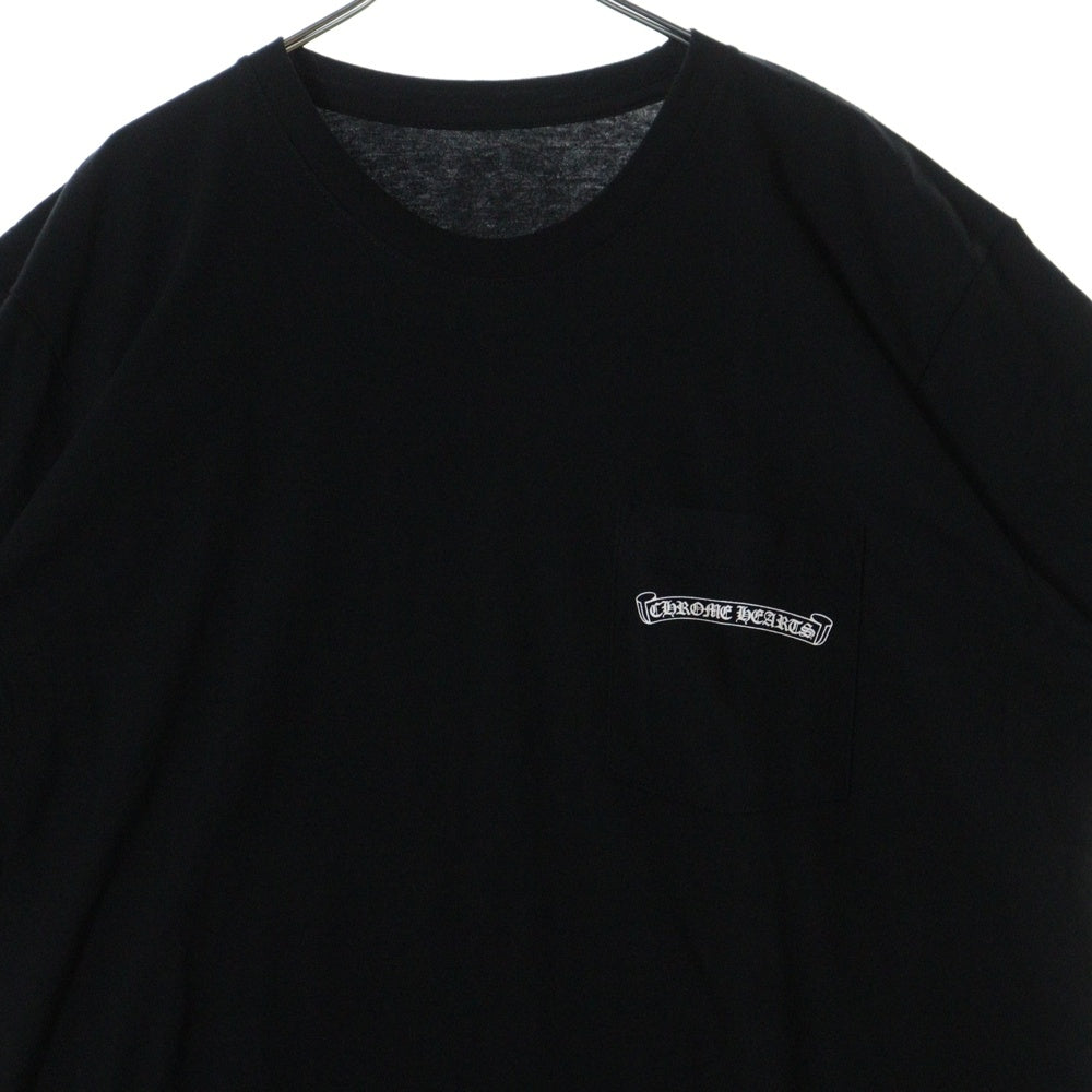 CHROME HEARTS(クロムハーツ) MLTCOL CEM CRS T-SHRT マルチカラーセメタリークロスプリント クルーネック 半袖Tシャツ カットソー ブラック