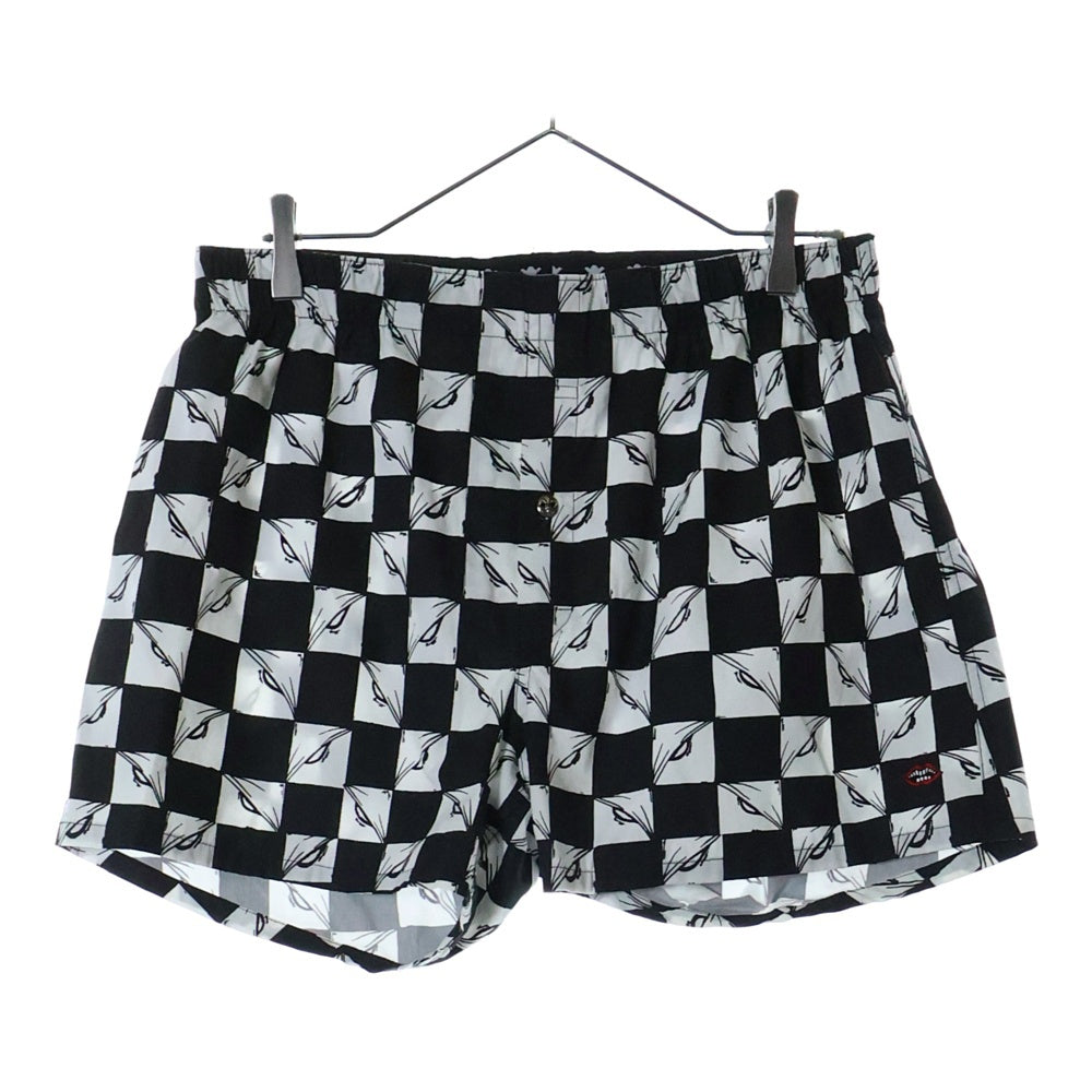 CHROME HEARTS(クロムハーツ) ×マッティボーイ NINETY NINE EYES BOXER SHORTS マッティボーイ ナインティナインアイズ コットン ボクサーショーツ ハーフパンツ ブラック/ホワイト