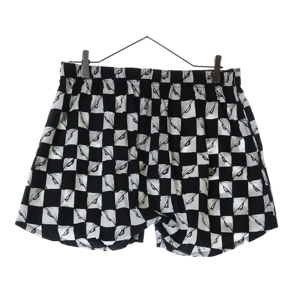 CHROME HEARTS(クロムハーツ) ×マッティボーイ NINETY NINE EYES BOXER SHORTS マッティボーイ ナインティナインアイズ コットン ボクサーショーツ ハーフパンツ ブラック/ホワイト