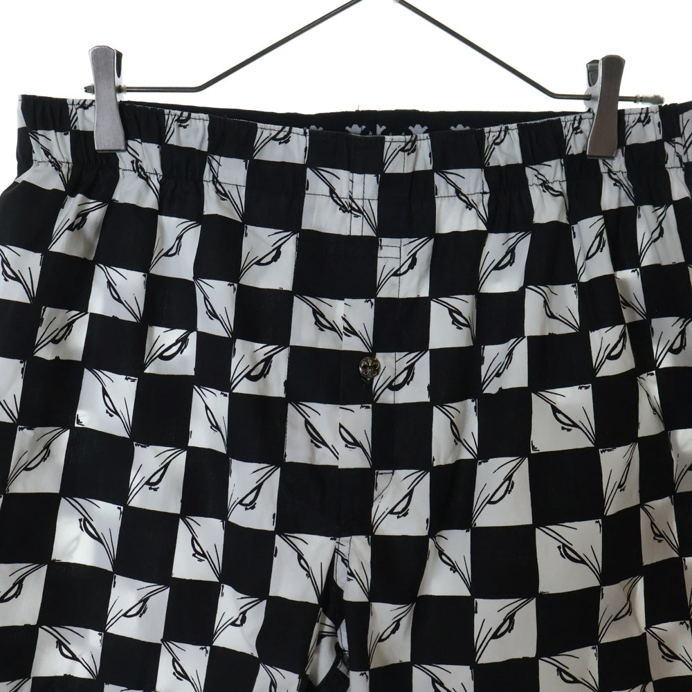 CHROME HEARTS(クロムハーツ) ×マッティボーイ NINETY NINE EYES BOXER SHORTS マッティボーイ ナインティナインアイズ コットン ボクサーショーツ ハーフパンツ ブラック/ホワイト