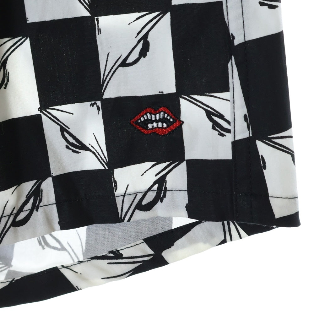 CHROME HEARTS(クロムハーツ) ×マッティボーイ NINETY NINE EYES BOXER SHORTS マッティボーイ ナインティナインアイズ コットン ボクサーショーツ ハーフパンツ ブラック/ホワイト