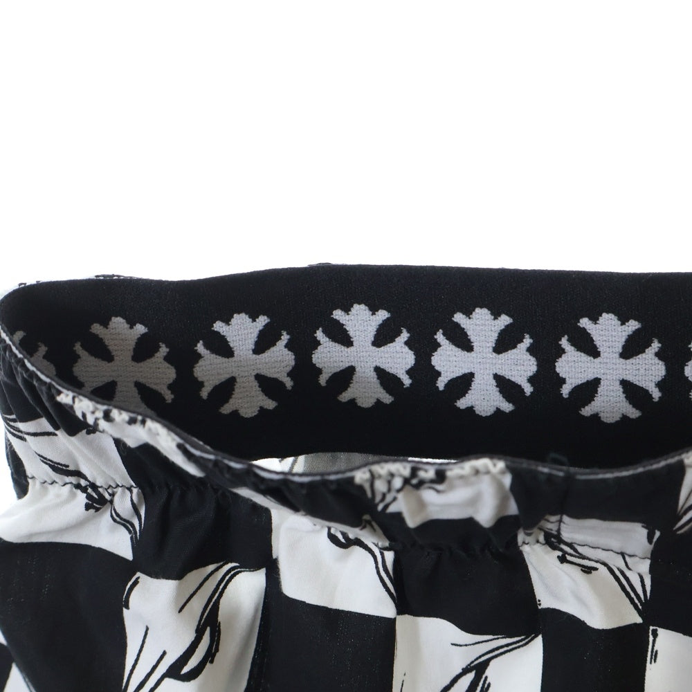 CHROME HEARTS(クロムハーツ) ×マッティボーイ NINETY NINE EYES BOXER SHORTS マッティボーイ ナインティナインアイズ コットン ボクサーショーツ ハーフパンツ ブラック/ホワイト