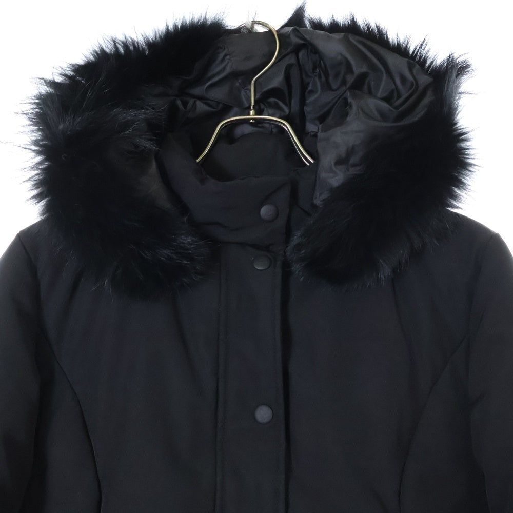 Cape Heights(ケイプハイツ) ELLNORA エルノラ コヨーテファー フーデッド ダウンコート ブラック レディース