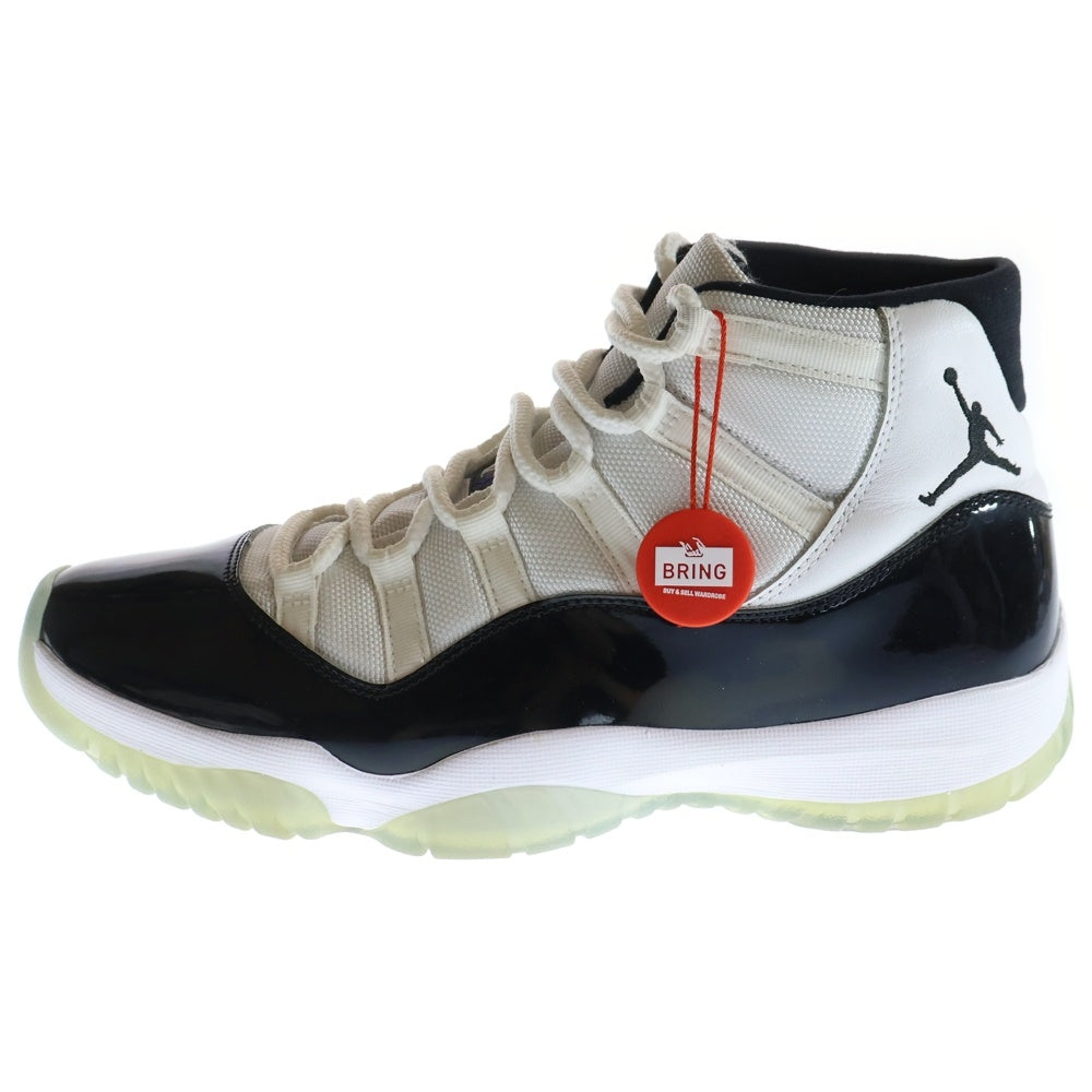 NIKE(ナイキ) AIR JORDAN 11 RETRO CONCORD エアジョーダン レトロ コンコルド ハイカットスニーカー ブラック/ホワイト US9.5/27.5cm 378037-100