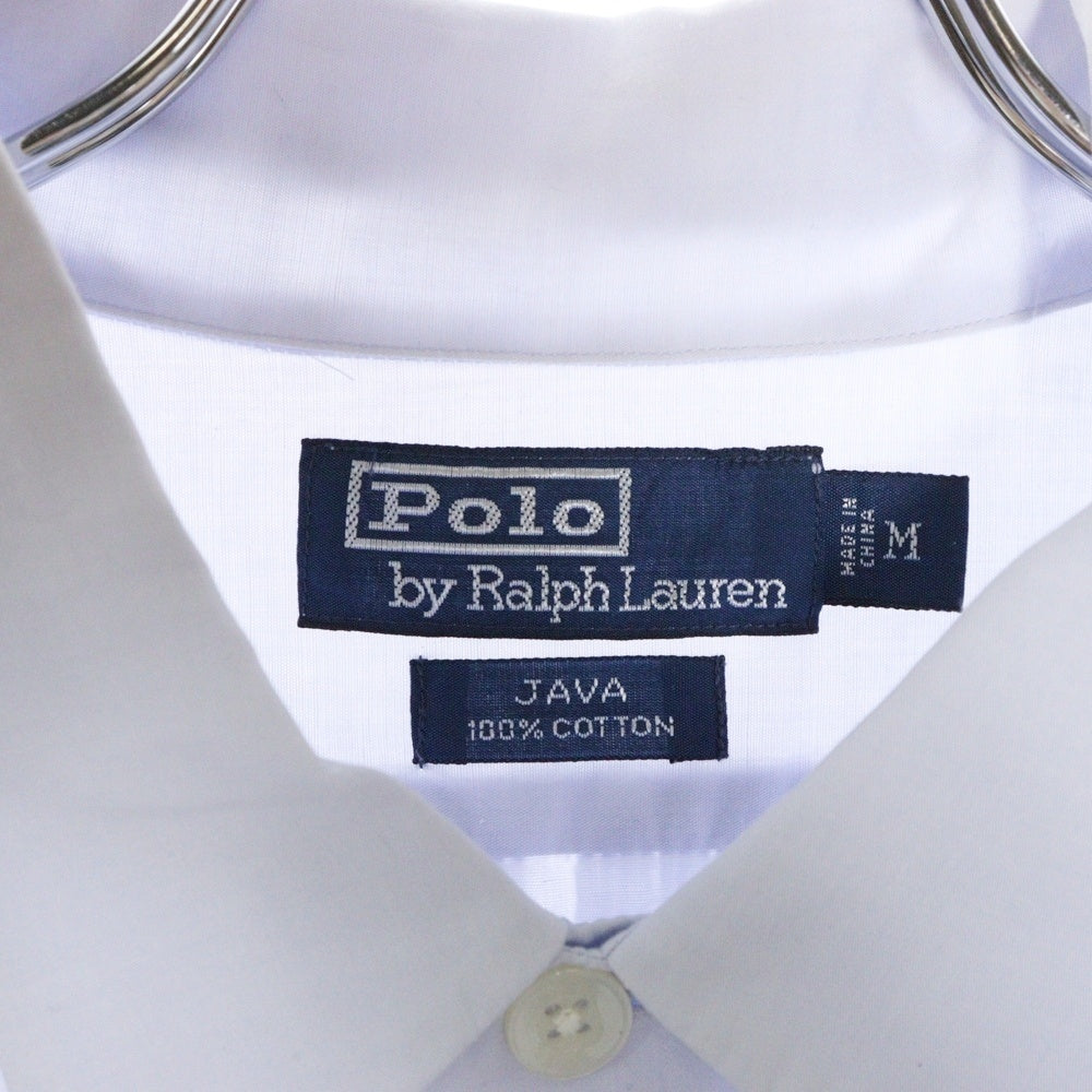 POLO RALPH LAUREN(ポロラルフローレン) 90S VINTAGE JAVA ジャヴァ キューバ コットン半袖シャツ ライトブルー