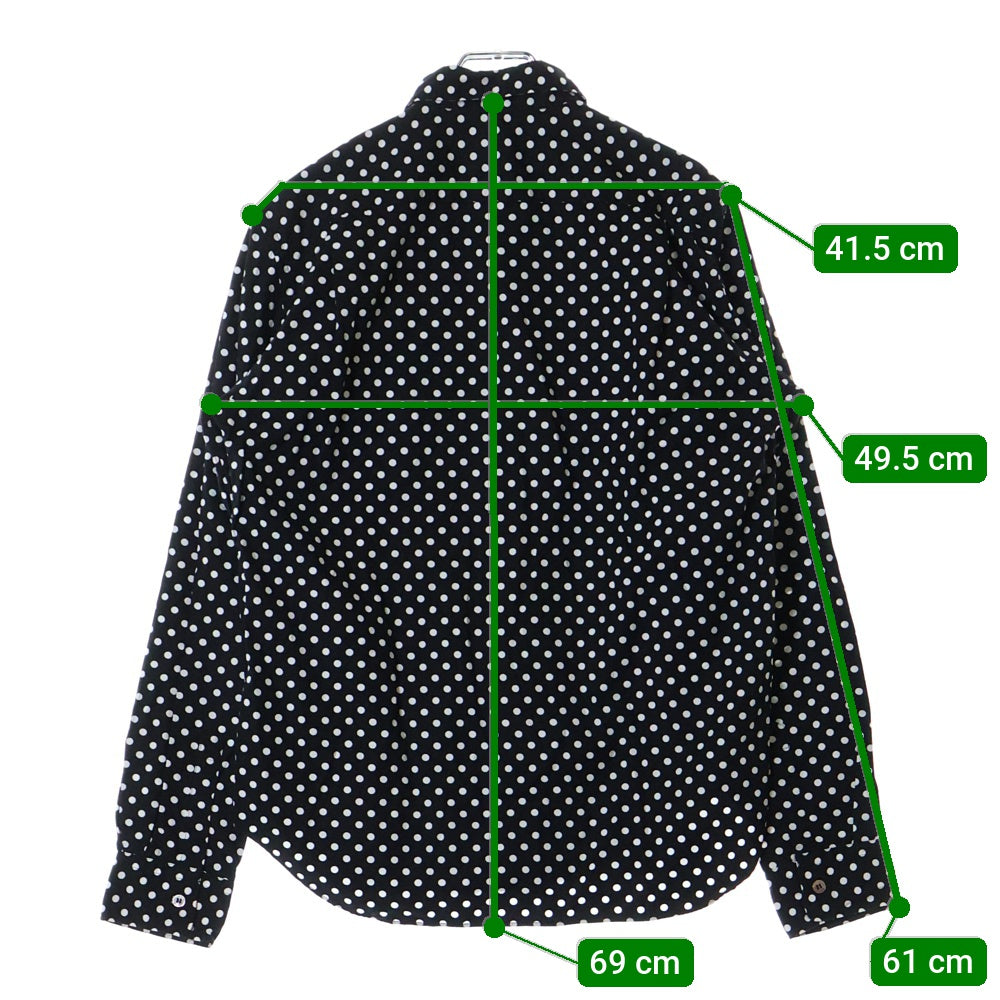 COMME des GARCONS HOMME(コムデギャルソンオム) 07SS AD2006 テープレイヤード レギュラーカラー コットン ドッド 長袖シャツ ブラック/ホワイト HS-B011