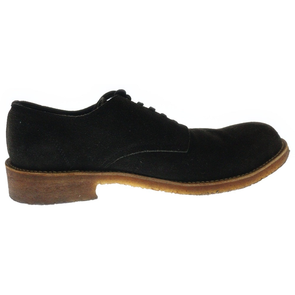 COMME des GARCONS HOMME(コムデギャルソンオム) ホワイトステッチ プレーントゥ レザー レースアップ ドレスシューズ ブラック